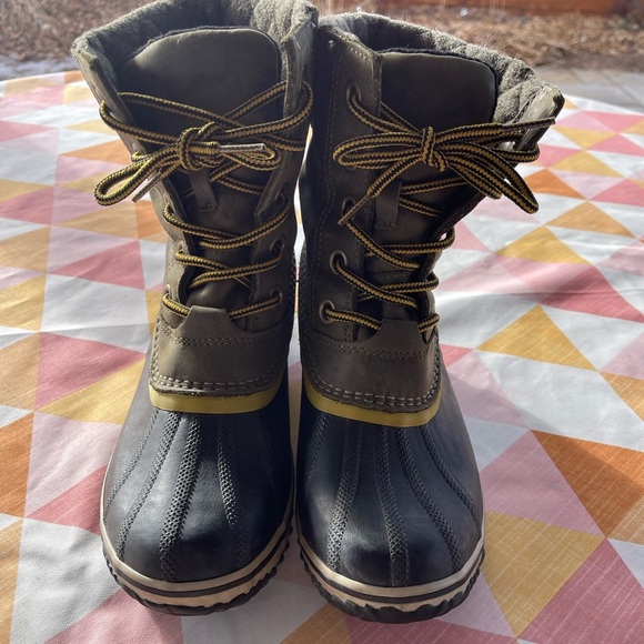 Sorel Slimpack Women’s Snow Boots Navy/Green- Size 9.5 - Picture 3 of 9